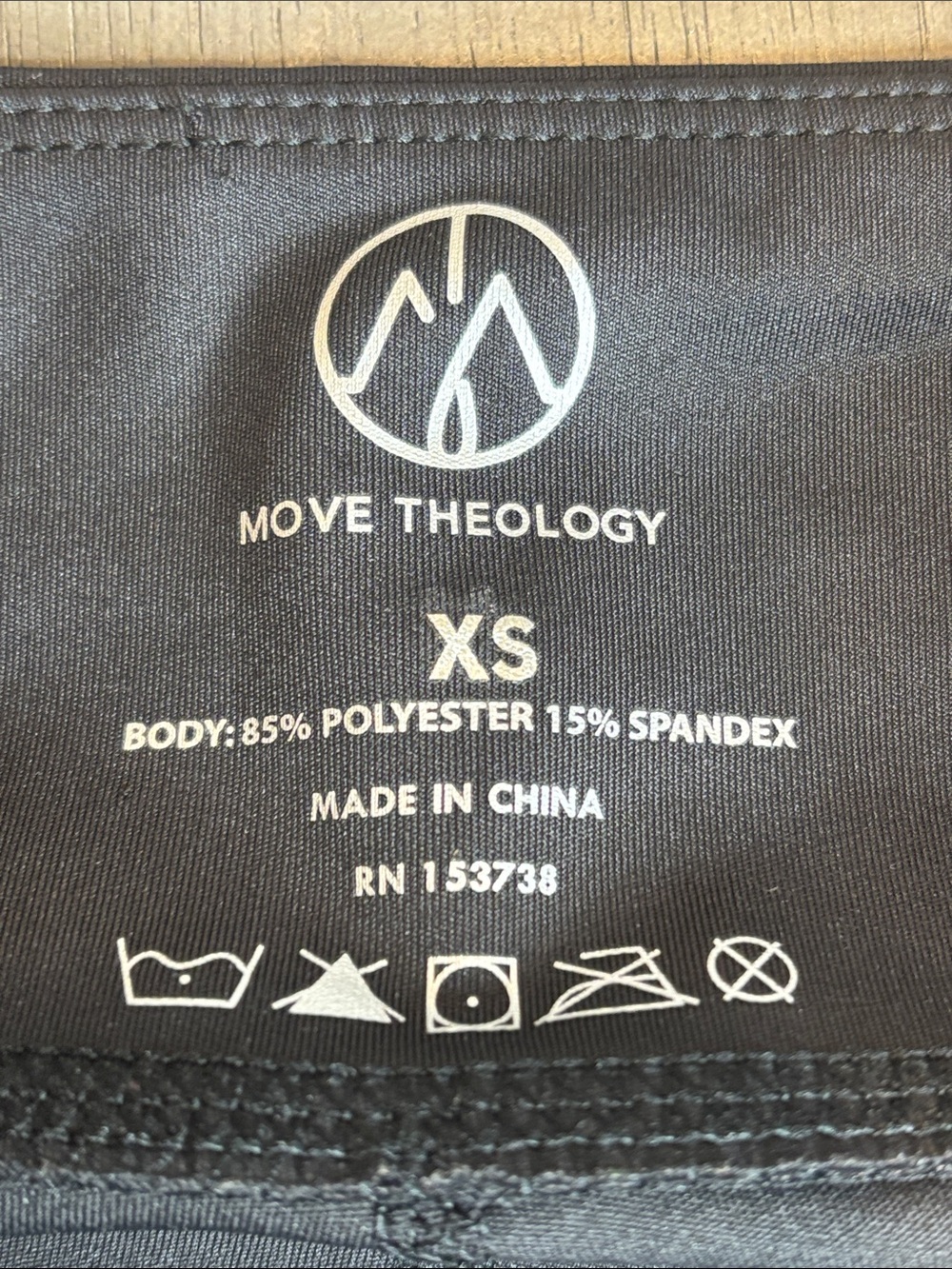 🖤 Move Theology Women’s XS Performance Pants NWT Black Contrast Waistband - Picture 3 of 10